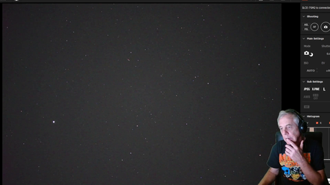 Astronomy streamer catches a shooting star on stream