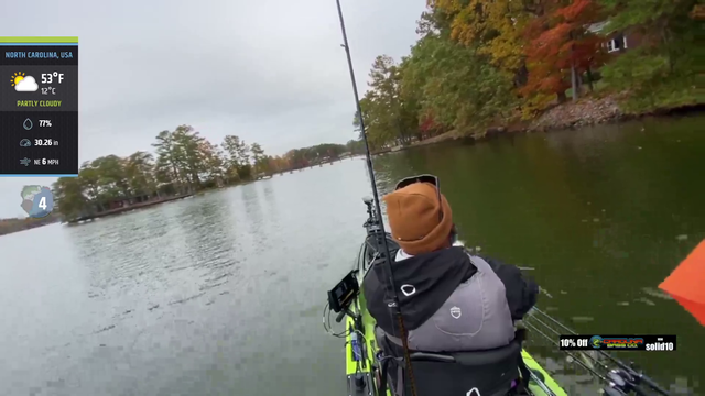 Streamer catches a huge bass in a shallow river