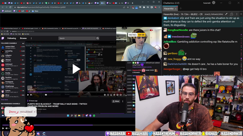 Hasan disappointed that xQc's crusade against him overshadowing the real issue