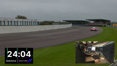 Self driving racecar doesn't quite go to plan