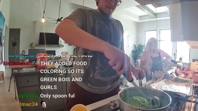 2 Talented chefs making a radioactive pasta