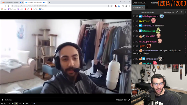 Hasan has a Freudian slip