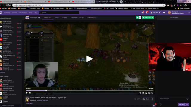 Soda threatens to report Greek for watching old vod.