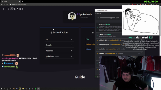 pokelawls - Poke's New TTS with Hassan's voice