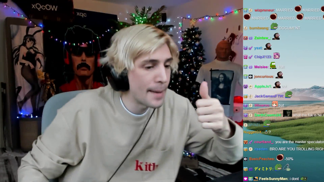 xQc clarifies that "he's not married, never been married" and that people don't understand the documents that were brought up.