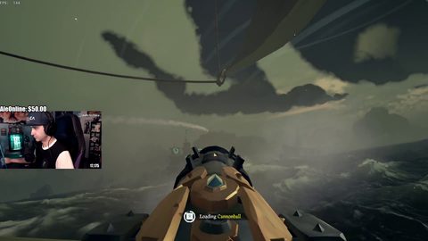summit1g's first insane play returning to Sea of Thieves