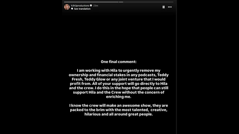 One Final Comment From Ethan Klein (h3h3productions) Via Instagram