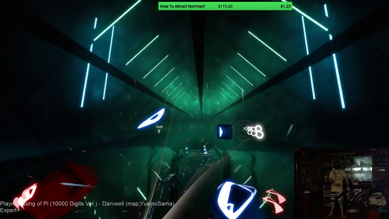 Streamer beats 66 minutes long Beat Saber song and gets emotional