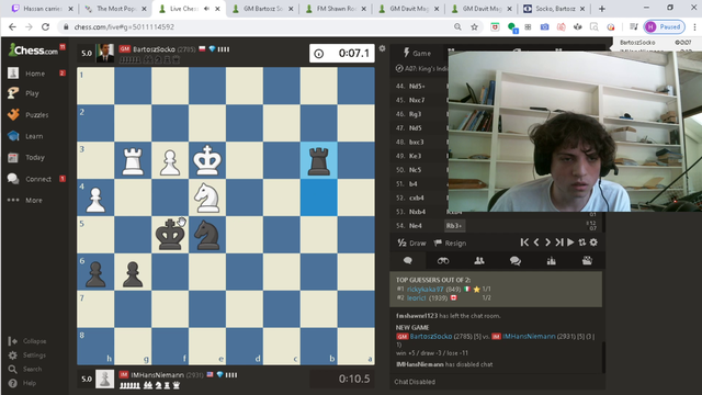 Hans Niemann defeats Grandmaster and pops off hard