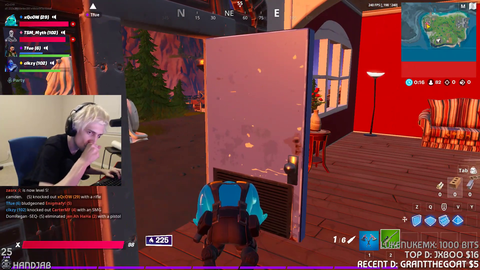 xqc gets kidnapped in fortnite
