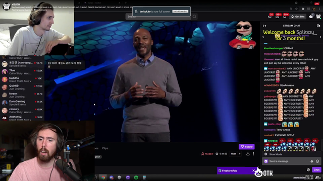 xqc and asmon opening eachothers streams and laughing at eachother, looking for e3 info