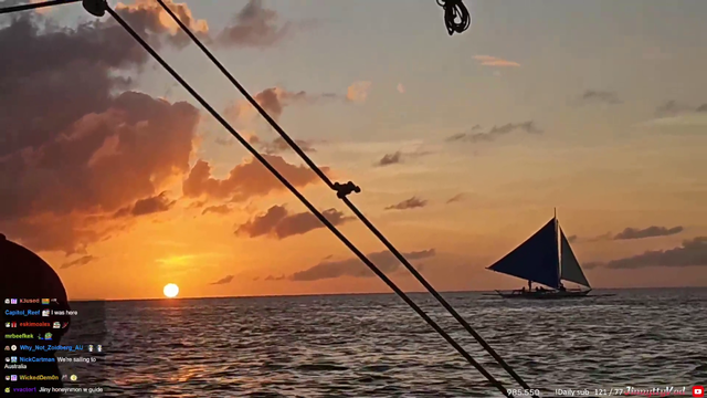 Just Jinny and a beautiful sunset off Boracay