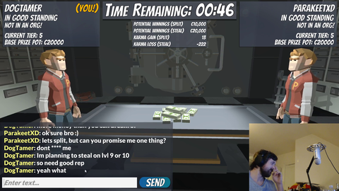 Chat member strikes a deal