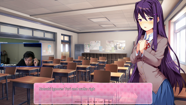 Shiphtur Goes Ape After Realizing that Doki Doki Literature Club Isn't Your Typical Dating Simulator
