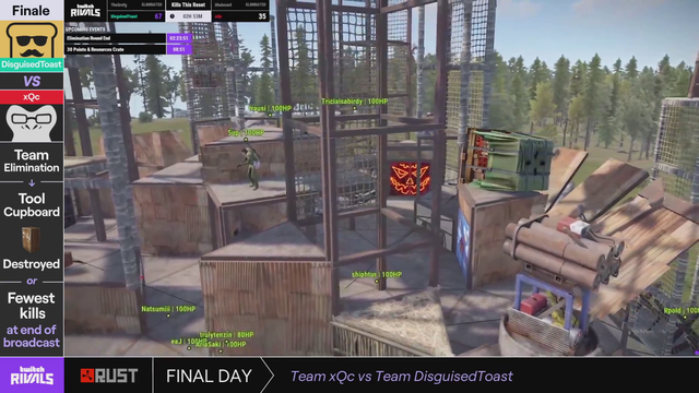 Xqc gambling on TwitchRivals final day