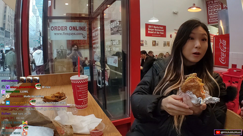 New Yorker hits on Hachubby in Five Guys