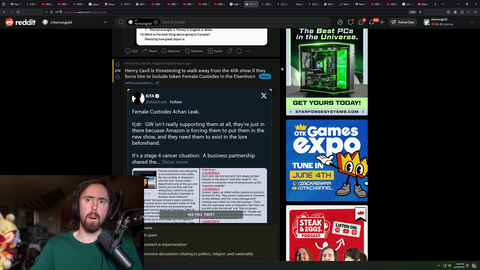 Asmongold asks why is Destiny still banned