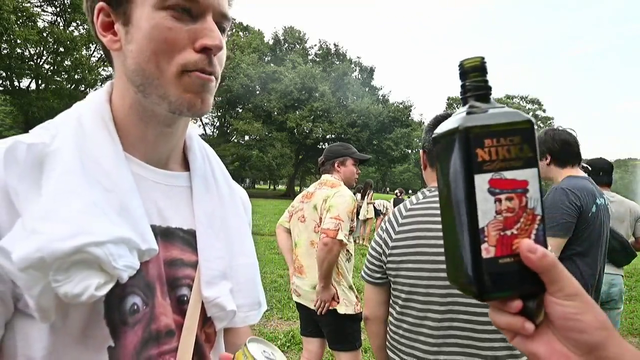 Jake gets a drink