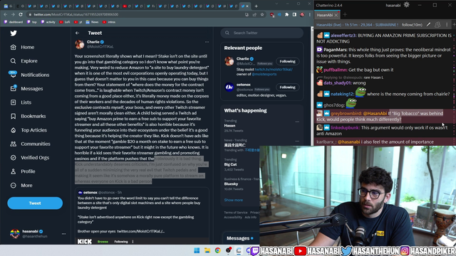 Hasan has a change of heart