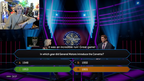 XQC gets gifted a game on steam