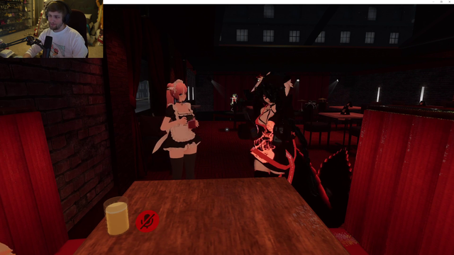 Nyanners in Rofl's VRChat date night
