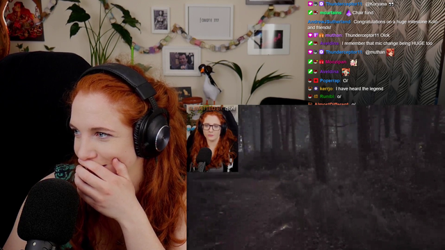 Streamer scared by her own clip again