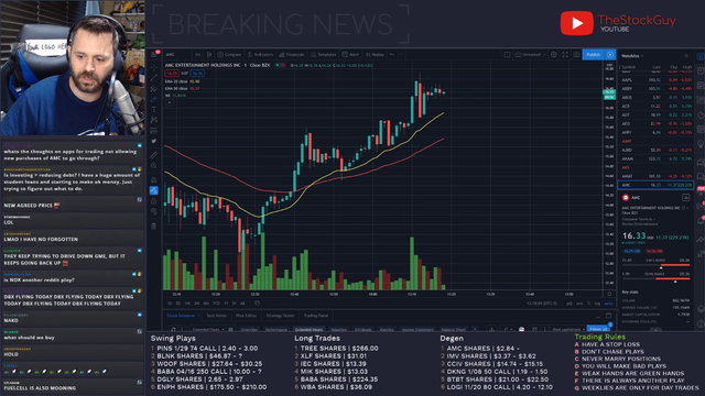 theStockGuy misspeaks in front of his audience