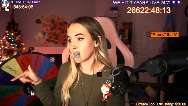 She made it