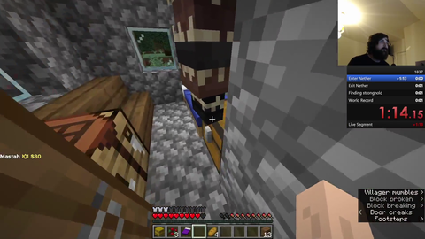 500 hours of speedrunning practice lets forsen craft this fast