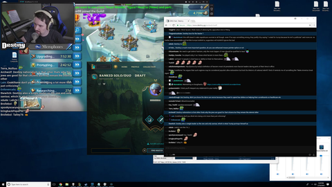 Destiny following the new Twitch guidelines