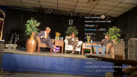 Moderator quotes Destiny