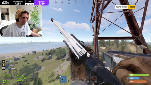 XQC makes impossible shot in Rust