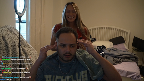 Malena gives Nick a fresh cut