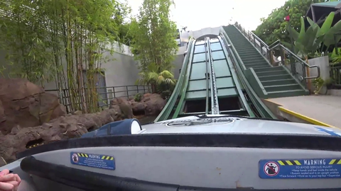 QTCinderrella gets scared on a crazy roller coaster hill