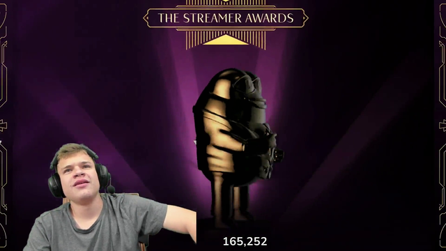 Jynxzi reacts to seeing a clip of his old Twitch channel with 5 viewers at the Streamer Awards