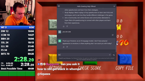 Squeex gets WHOMEGALUL’d by chatGPT