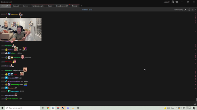 Erobb talks about conversation he overheard between 10 year olds at a pool