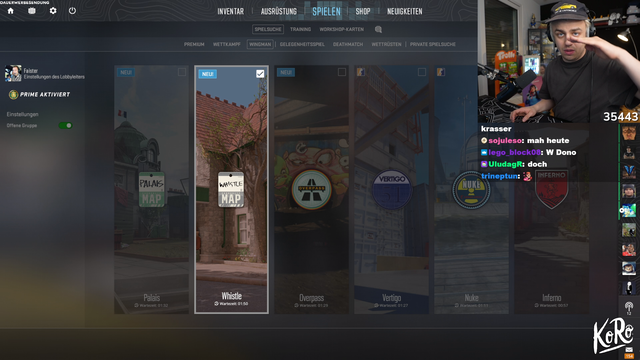 german streamer having muscle memory