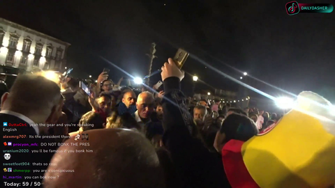Dasher gets hammered by the president of Portugal