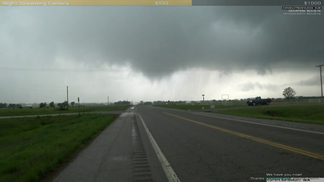 Storm Chasers catch Tornado forming on stream