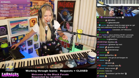 Lara6683 learns Welcome to the Black Parade in 2 minutes