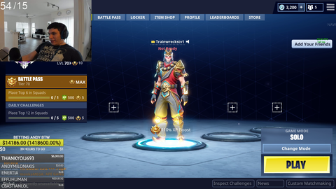 Trainwrecks gets a $6k donation, for a total of $14k from one donator during the stream