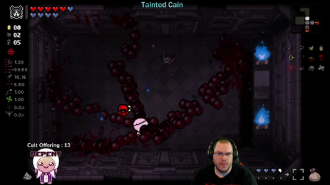 CobaltStreak gets a interesting synergi in The Binding of Isaac..