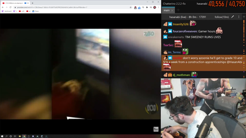 Hasan finds Train in an Australian news broadcast