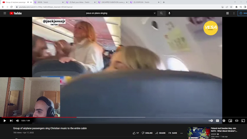 Worshipping God 30,000ft in the air.