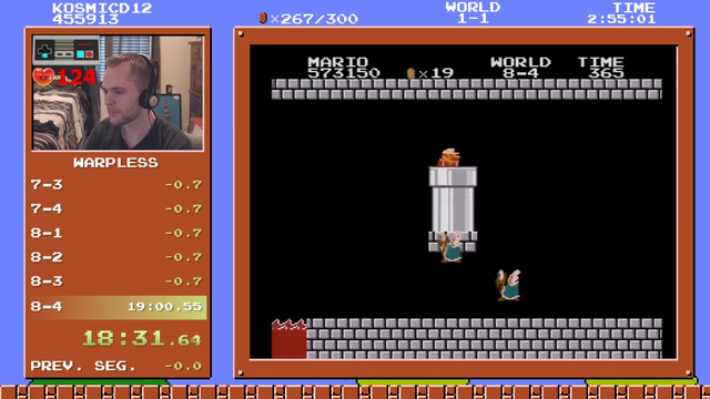 Streamer gets sub 19 minutes WR on Super Mario Bros after trying for 7 years