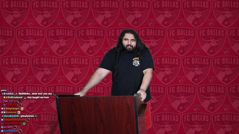Coach Esfand takes a question about the match