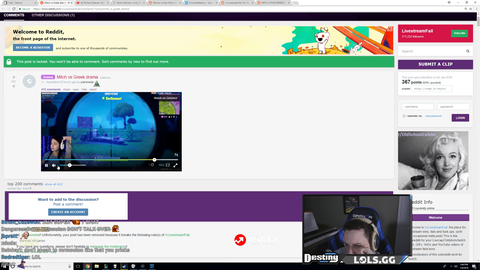 Destiny comments on Mitch's drama
