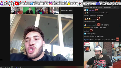 H3 says adin is a psychopath because he promotes gambling to underaged children.