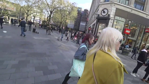 Female sniper so happy to find Greek.